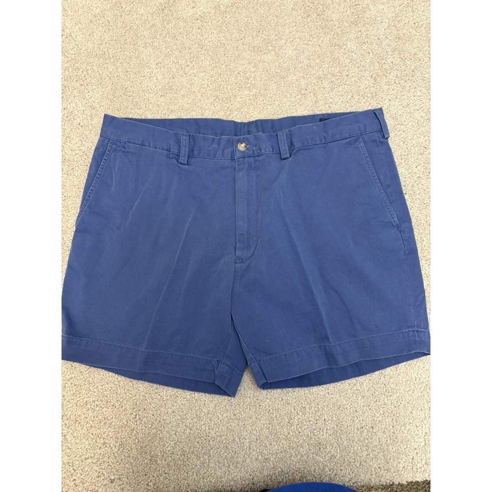Men's Polo Ralph Lauren Classic Fit 6" Chino Shorts Size 38 Blue Preppy Pony
